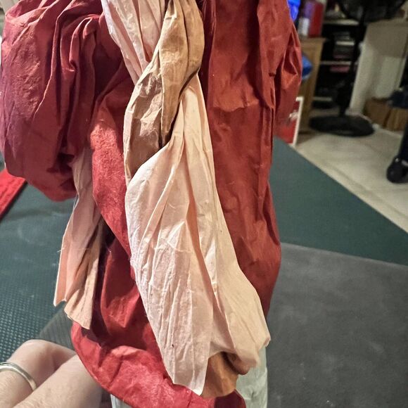 APEX Paper Mache Christmas Carolers Young Lady Red Dickens Vtg Holiday Decor - Picture 7 of 15